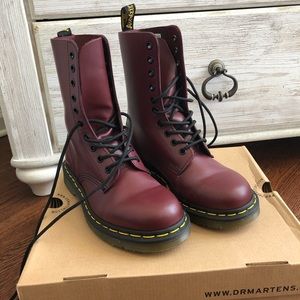 Cherry Red 1490 Smooth Dr. Martens Size 5